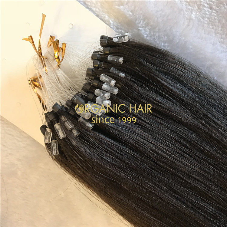 Micro loop hair extensions 150gram #1B color X61